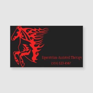 Flamme feu rouge Bronco Mustang Cheval sauvage