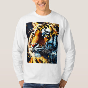 "Flamme grinçante - T-shirt Lion majestueux"