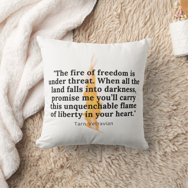 Flamme inextinguible - Coussin à lancer (Couverture)