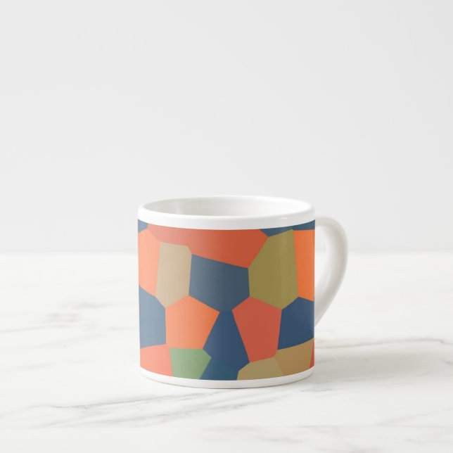 Flamme, minuit, Mug Espresso Vert (Devant droit)
