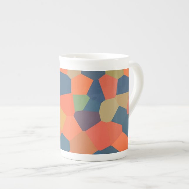 Flamme, minuit, Os vert Chine Mug (Devant droit)