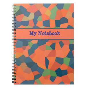 Flamme personnalisable, Marine, Carnet Spiral Vert