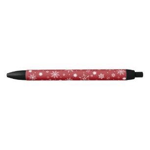 Flammes à neige mignonnes motif Stylo à encre noir