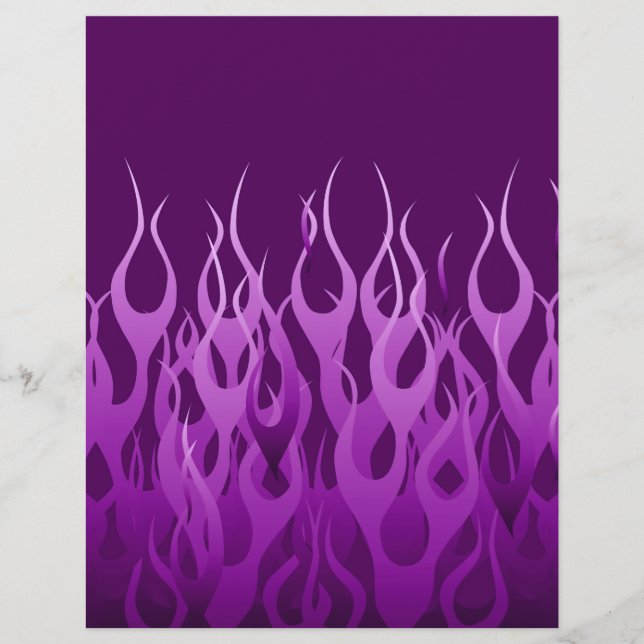 Flammes de course violet cool Flames de broches (Devant)
