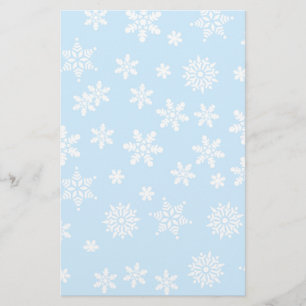 Flammes de neige blanches sur Arrière - plan bleu
