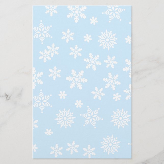 Flammes de neige blanches sur Arrière - plan bleu  (Devant)