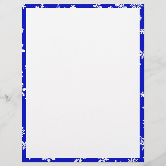 Flammes de neige blanches sur Arrière - plan bleu (Devant)