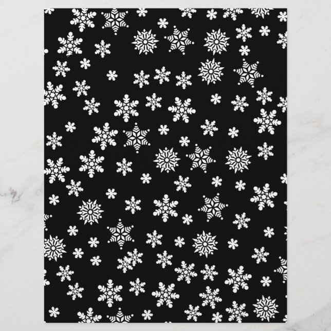 Flammes de neige blanches sur Arrière - plan noir (Devant)