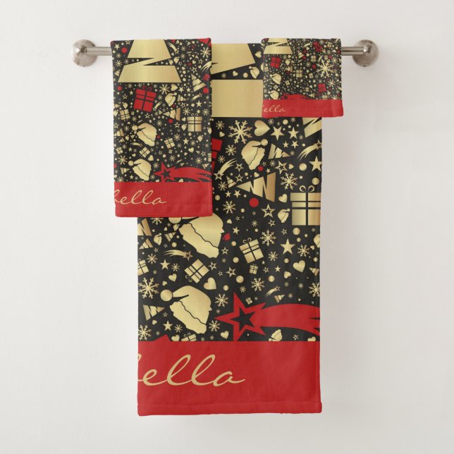 Flammes de neige de Santa Hat personnalisées Étoil (En situation)