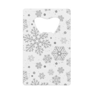Flammes de neige en argent sur blanc