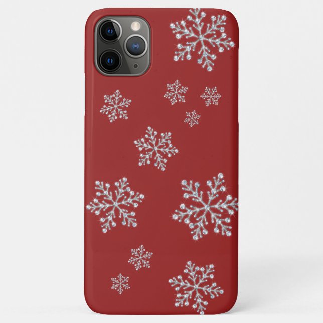Flammes de neige mousseuses sur coque iphone rouge (Dos)