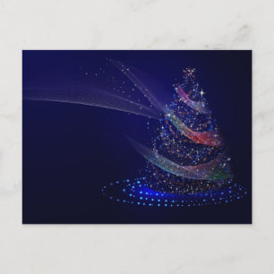 Flammes de Noël étincelantes carte postale