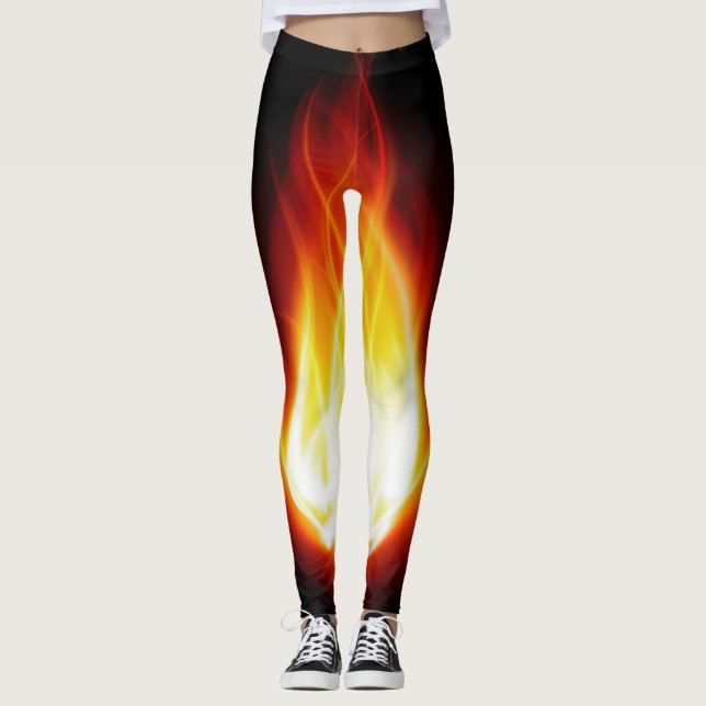 Flammes éclatantes Leggings (Devant)