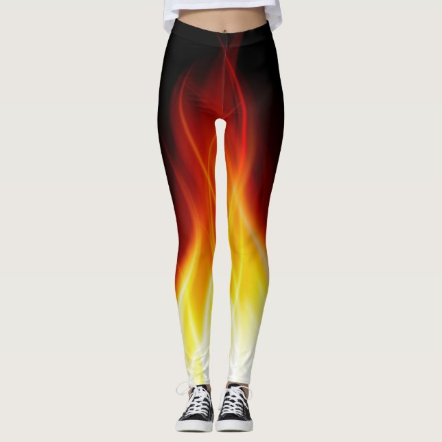 Flammes éclatantes Leggings (Devant)