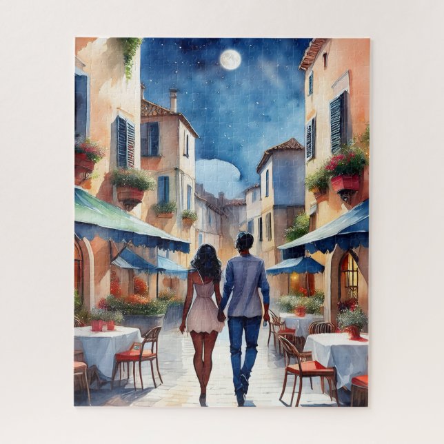 Flâner romantique Couple Jigsaw Puzzle (Vertical)