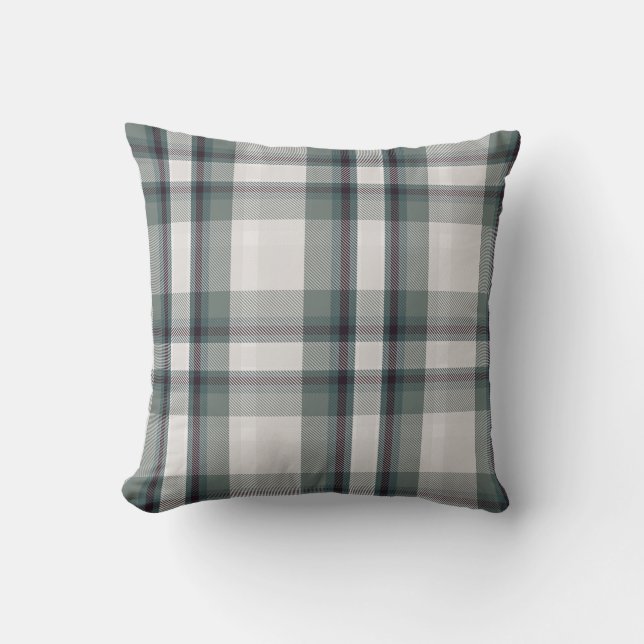 Flannelle d'hiver Plaid Cosy Inspiré Oreiller (Recto)