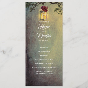 Flanterne rouge Bourgogne feu Programmes de mariag