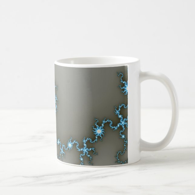 Flash bleu - Mug fractal (Droite)