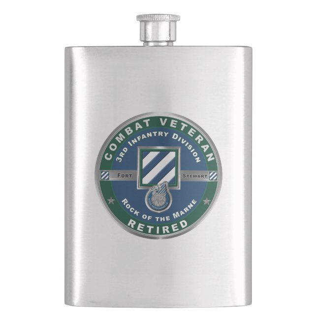 Flasque 3e division d'infanterie à la retraite (devant)