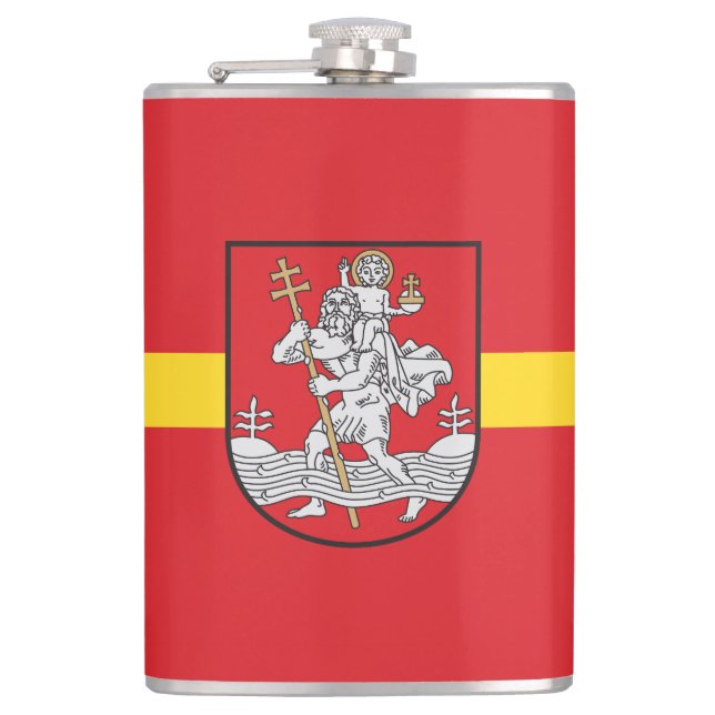Flasque à l'effigie du drapeau de Vilnius, Lituani (Devant)