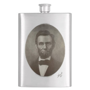 Flasque Abe Lincoln Président américain Vintage Portrait U
