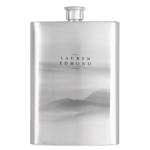 Flasque Abstrait moderne professionnel noir et blanc