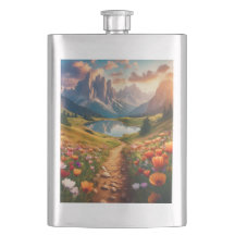 Affiche de voyage de style Vintage Dolomites avec