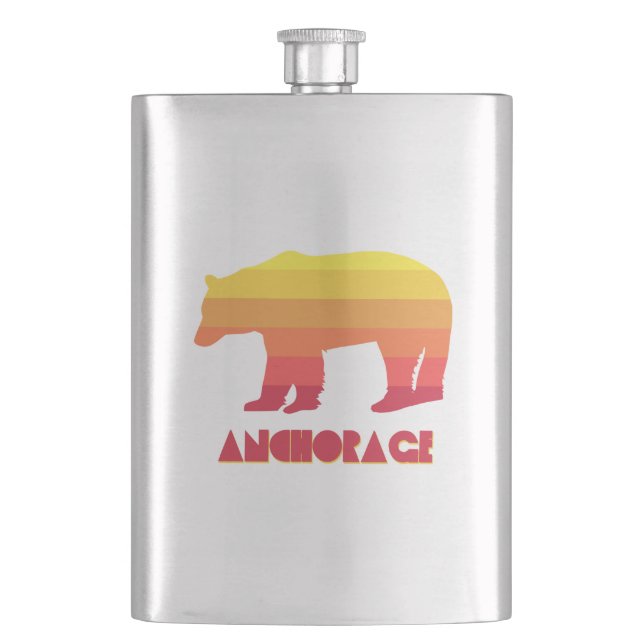 Flasque Ancre Ours arc-en-ciel de l'Alaska (devant)