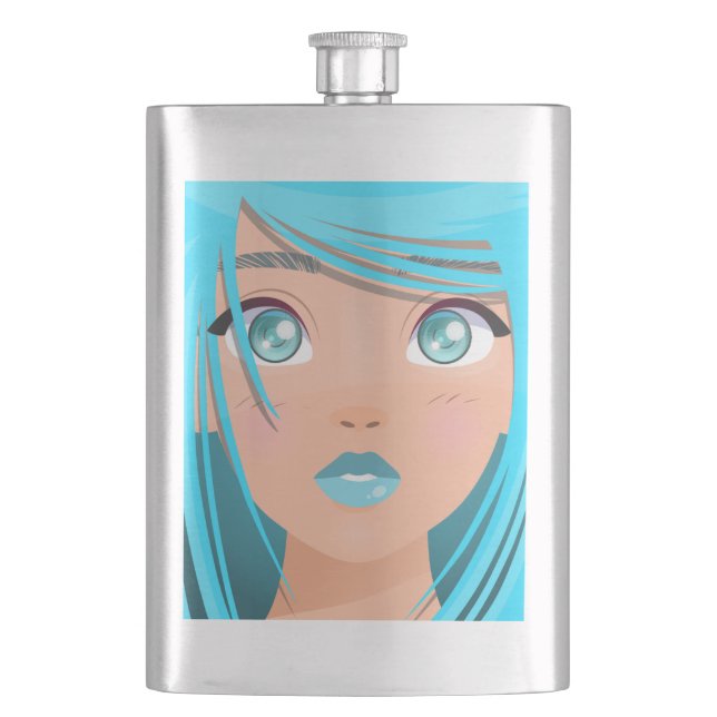 FLASQUE ANIME CARTOON GIRL (devant)