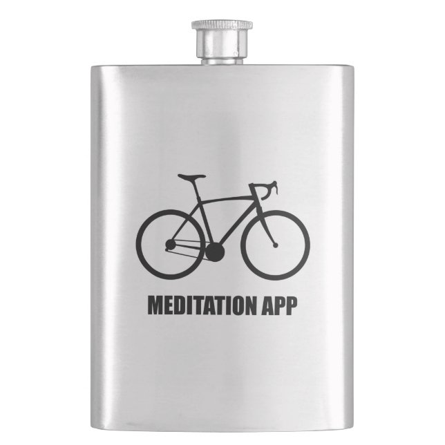 Flasque Application de méditation de vélo (devant)