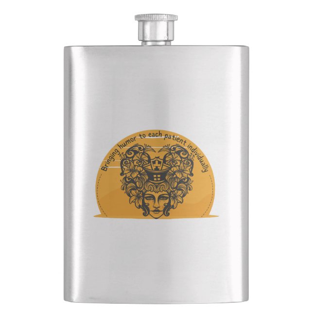 Flasque Apporter l'humour à chaque patient individuellemen (devant)