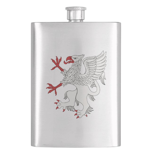 Flasque Argent Griffin Rampant (devant)