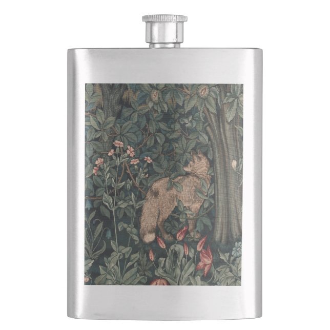 Flasque Art de faune de renard de verdure de William Morri (devant)