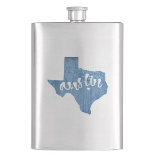 Flasque Austin, Texas Wood Grain