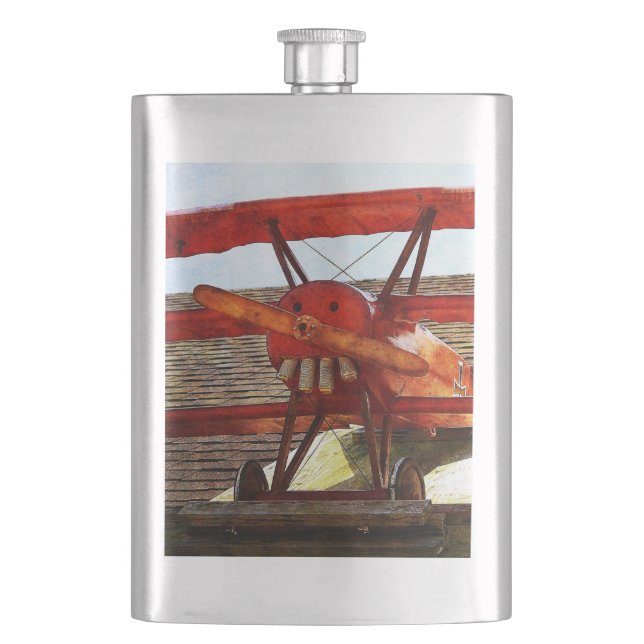 Flasque Avion vintage par Shirley Taylor (devant)