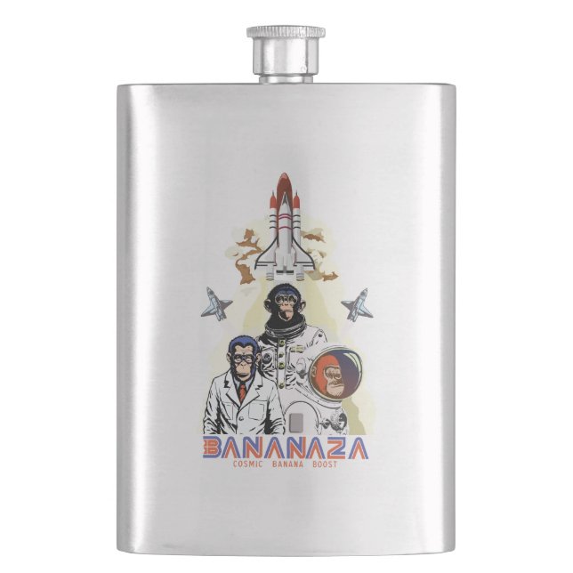 Flasque BANANAZA : Équipe de singes de l'espace (devant)