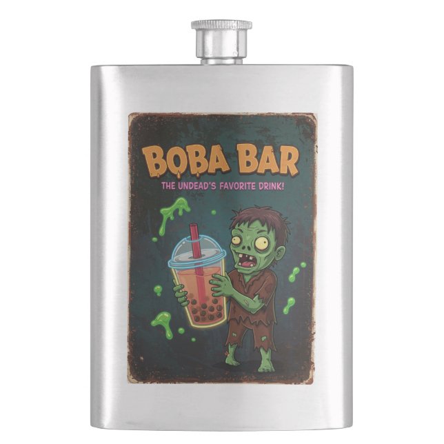 Flasque Bar à Boba – La boisson préférée des morts-vivants (devant)