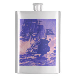 Flasque BATAILLE DE BATEAU EN rose bleu