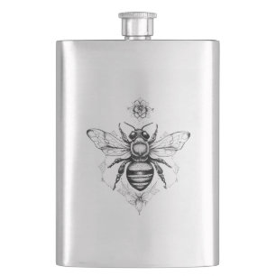 Flasque Bee Wild Animal Nature Illustration Art tatouage