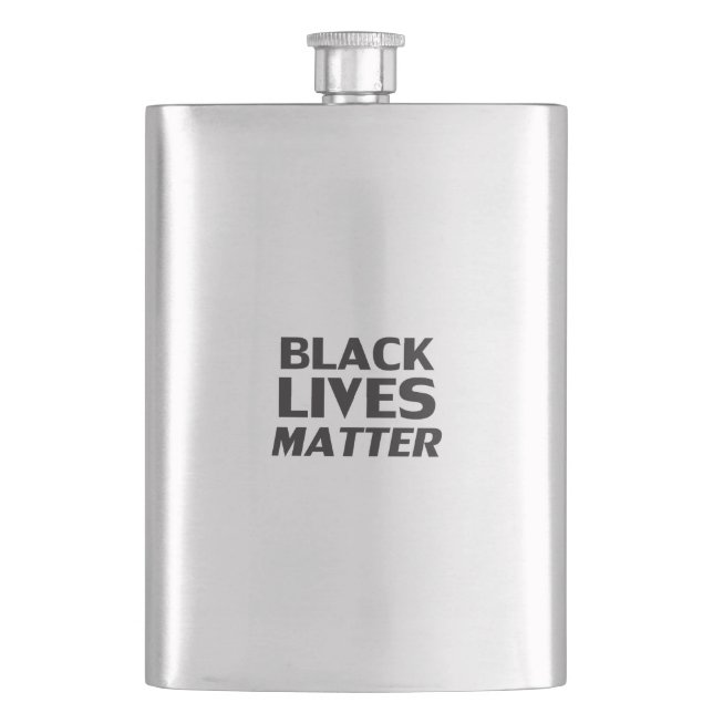 Flasque Black Lives Matt noir moderne audacieuse typograph (devant)