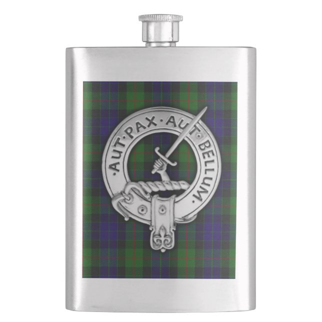 Flasque Blason et tartan du clan Gunn (devant)