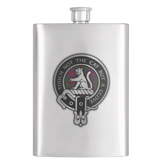 Flasque Blason et tartan du clan MacGowan (devant)