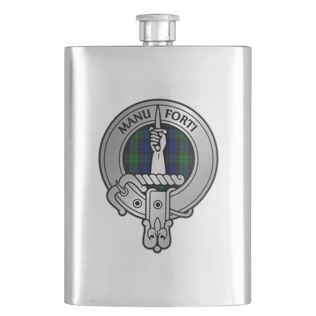 Flasque Blason et tartan du clan MacKay (devant)