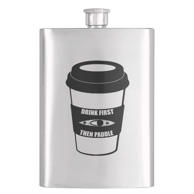 Flasque Boire D'Abord Puis Pagayer (devant)