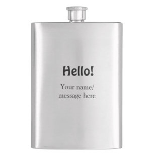 Flasque Bonjour ajouter un message de nom simple minimum é