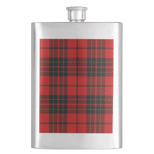 Flasque Brodie clan tartan rouge noir plaid