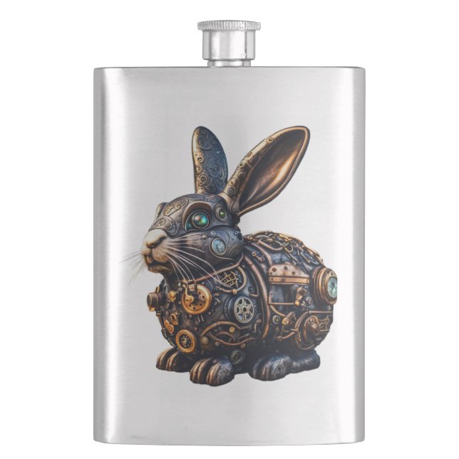 Flasque Bunny de Pâques Steampunk (devant)
