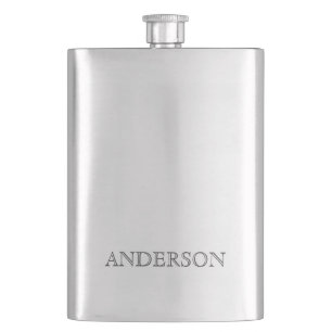 Flasque Cadeau de mariage personnalisé avec nom de famille