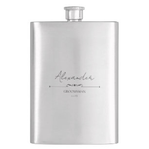 Flasque Cadeau de mariage personnalisé GROOMSMAN