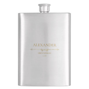Flasque Cadeau de mariage personnalisé GROOMSMAN